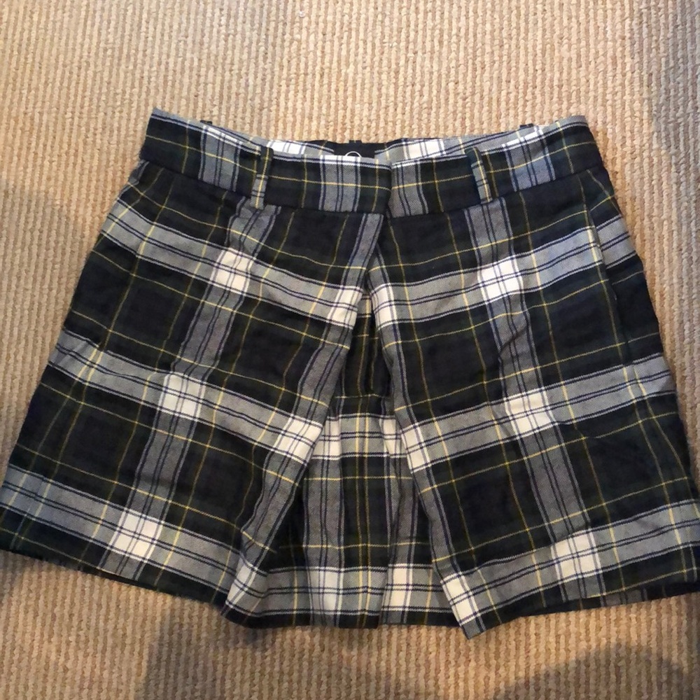 Plaid mini skirt